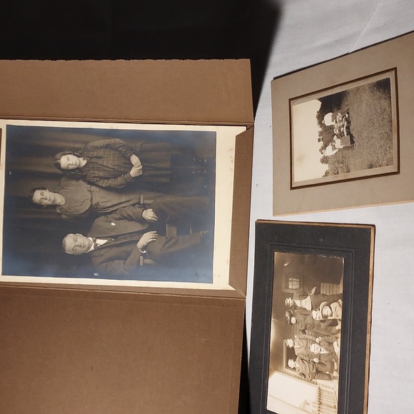 Antique Cabinet Card Photos Family Pictures F H Tims Burlington Vermont Photo - Picture 1 of 8